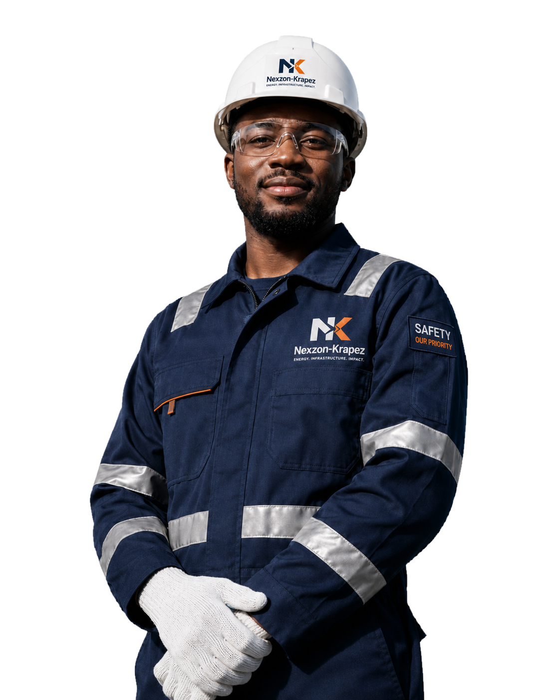 Nexzon-Krapez field engineer in branded PPE